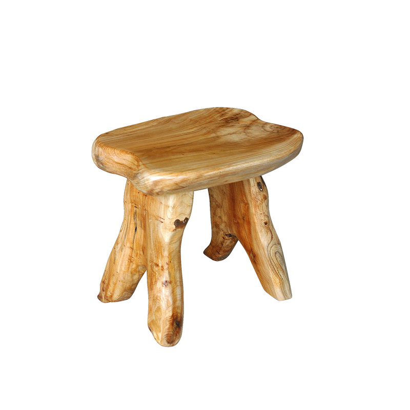 Loon Peak® Minnick Solid Wood Accent Stool & Reviews Wayfair